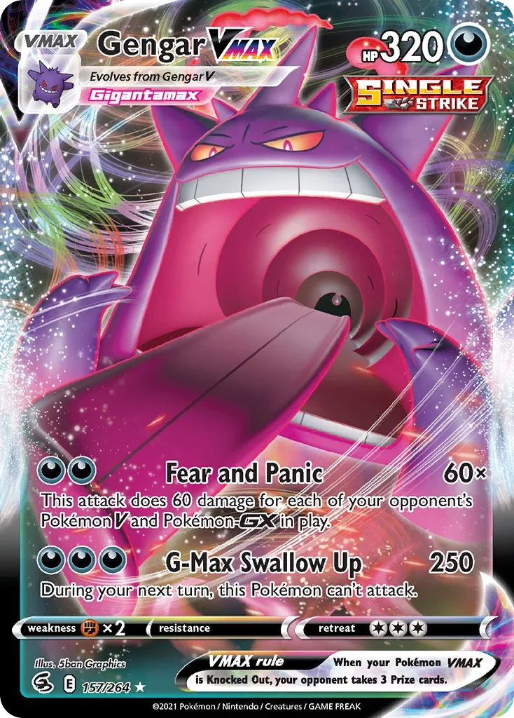 157/264 from Fusion Strike Ultra Rare Pokemon Card