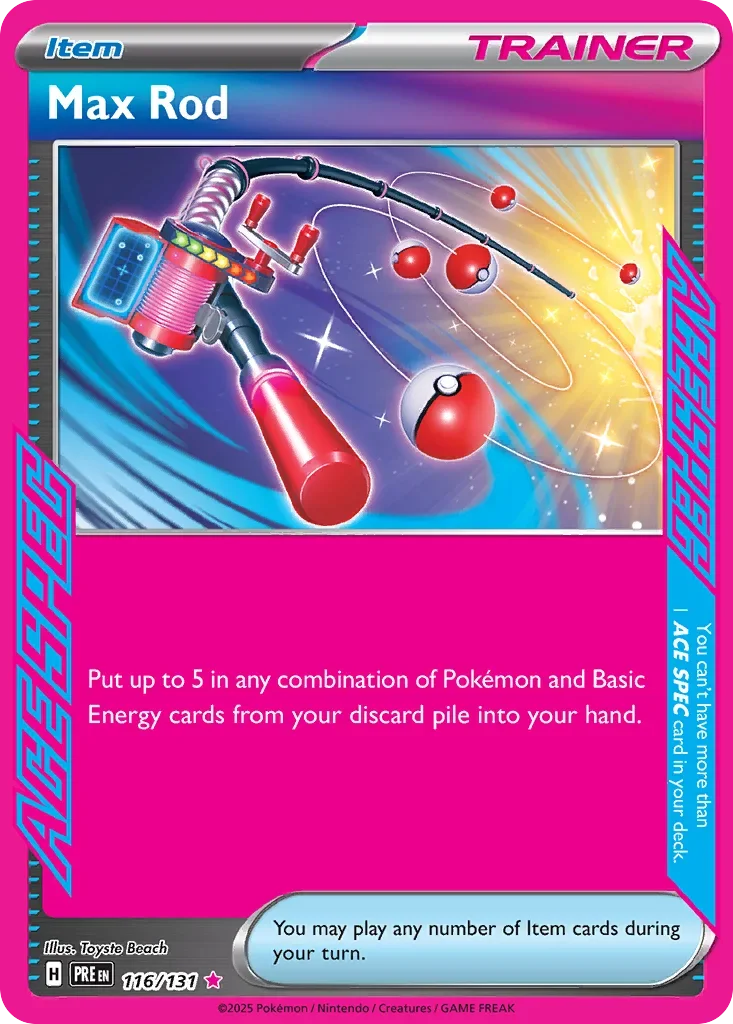 116/131 from Prismatic Evolutions Card List ACE SPEC Rare Pokemon Card