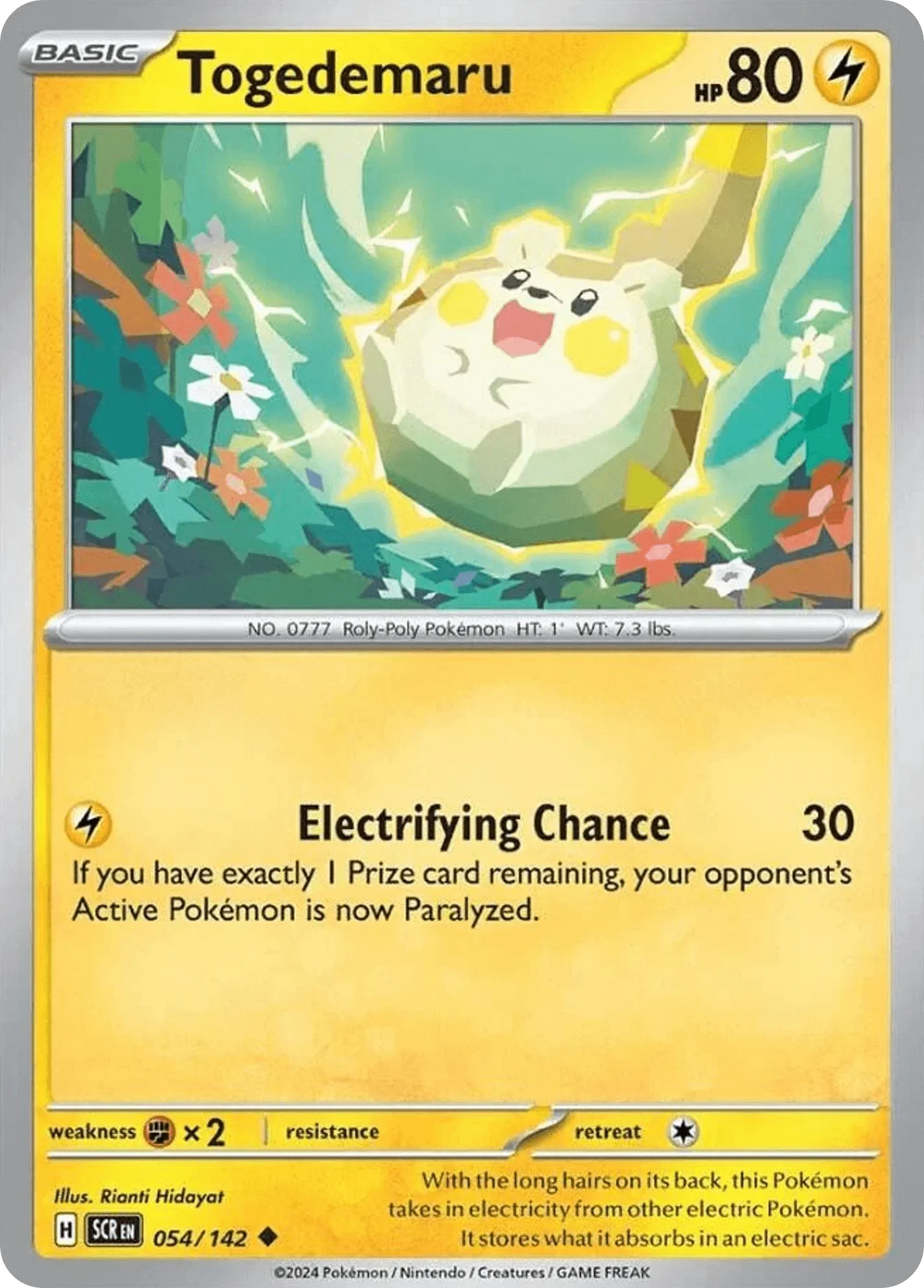 054/142 from Stellar Crown Card List Uncommon Pokemon Card