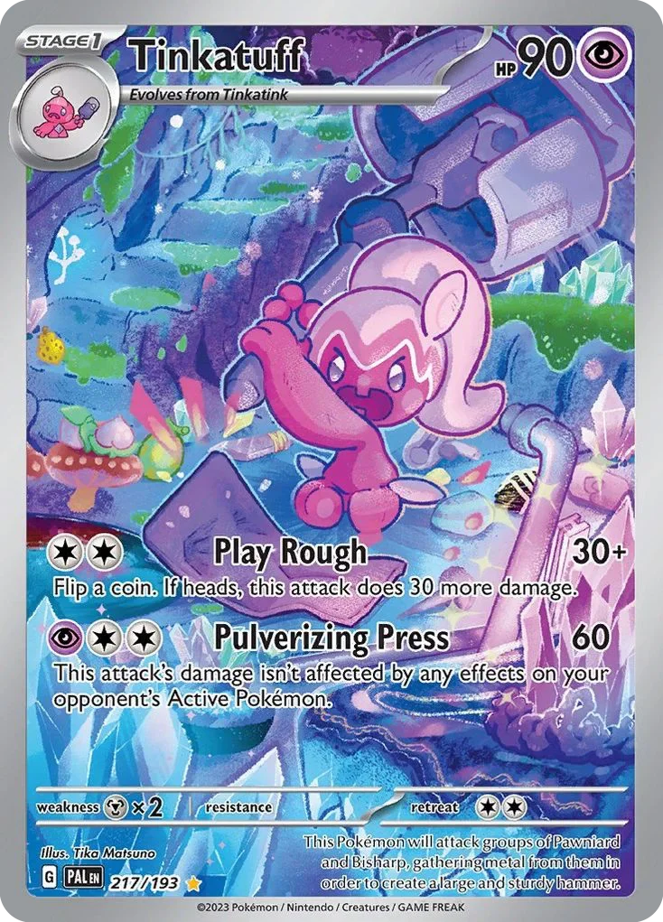 217/193 from Paldea Evolved Illustration Rare Pokemon Card
