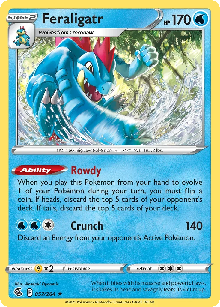 057/264 from Fusion Strike Holo Rare Pokemon Card