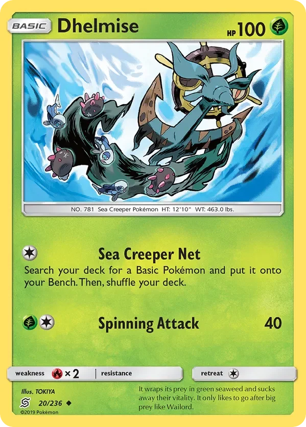20/236 Dhelmise Uncommon Pokemon Card