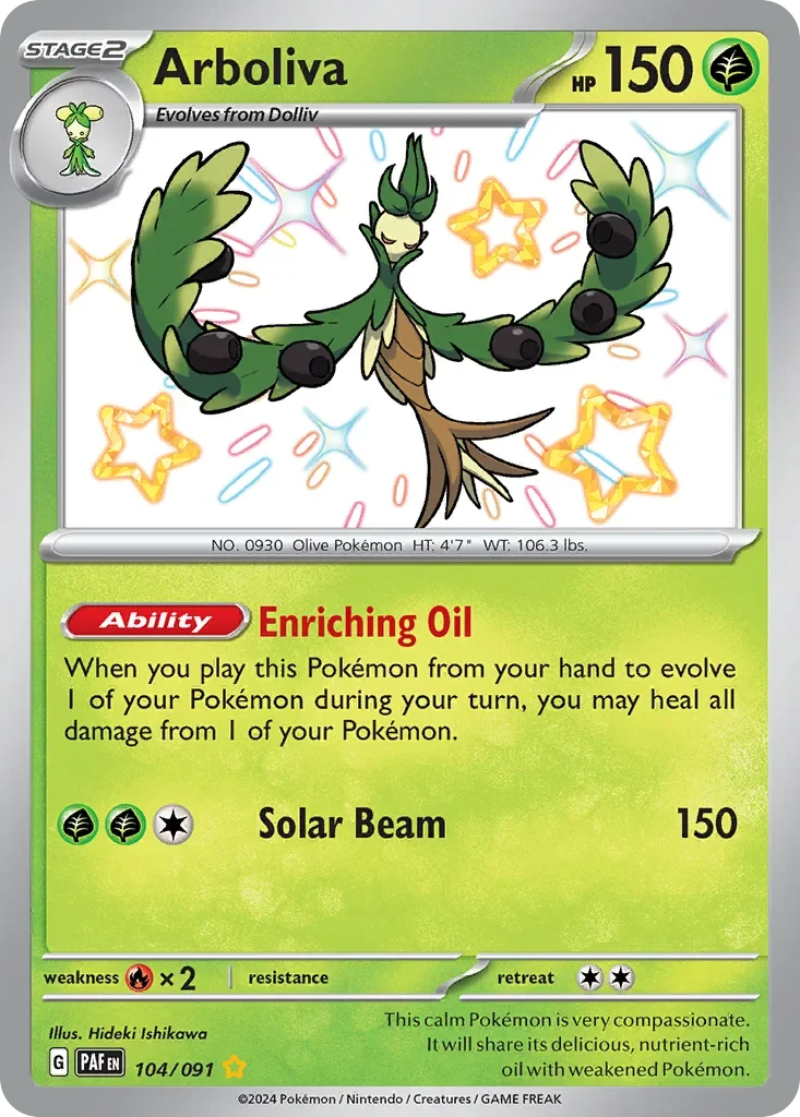 104/091 from Paldean Fates Shiny Rare Pokemon Card
