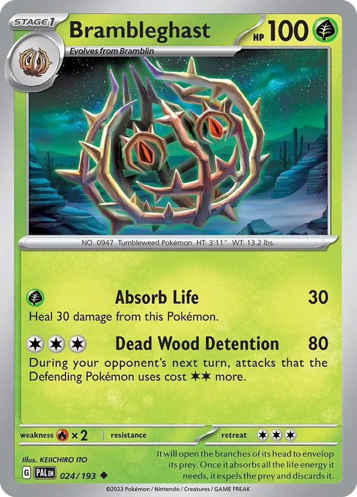 024/193 from Paldea Evolved Uncommon Pokemon Card