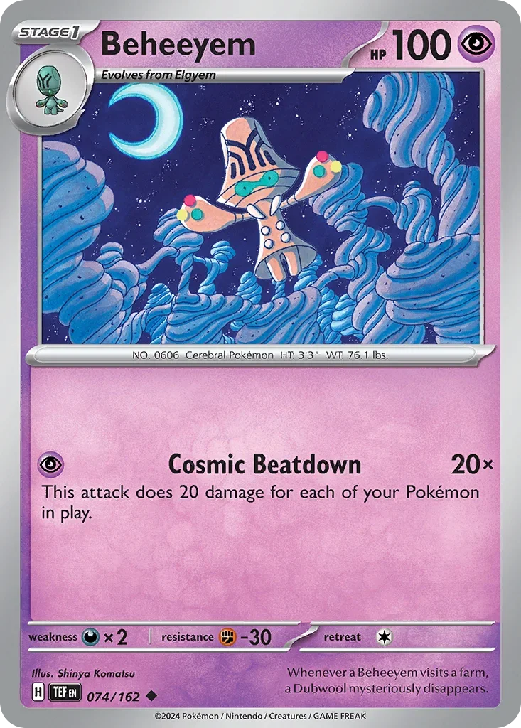 074/162 from Temporal Forces Uncommon Pokemon Card