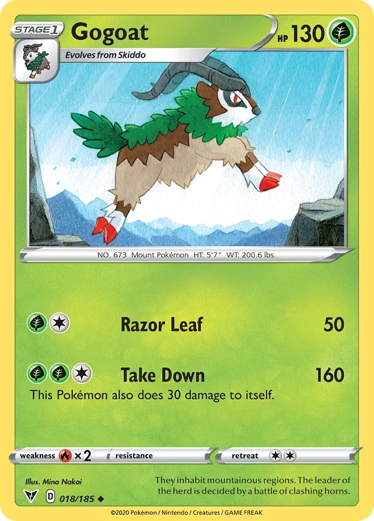 018/185 from Vivid Voltage Uncommon Pokemon Card