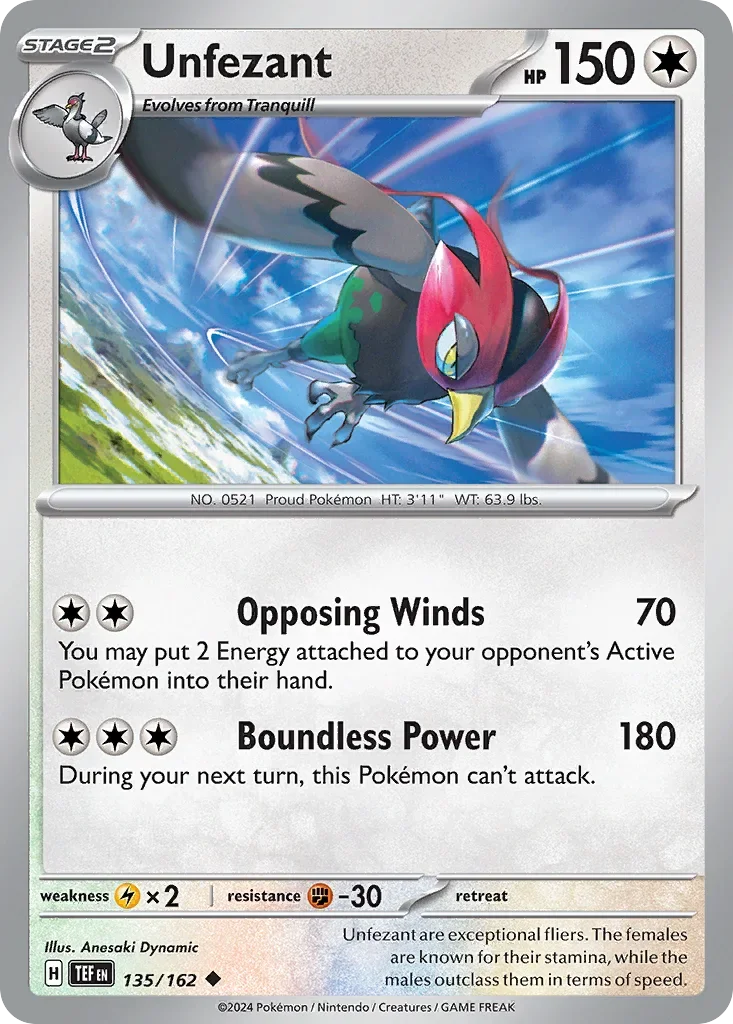 135/162 from Temporal Forces Uncommon Pokemon Card