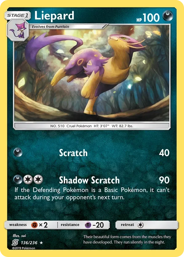 136/236 from Unified Minds Rare Pokemon Card