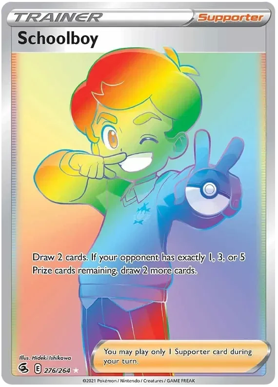 276/264 from Fusion Strike Rainbow Rare Trainer Card