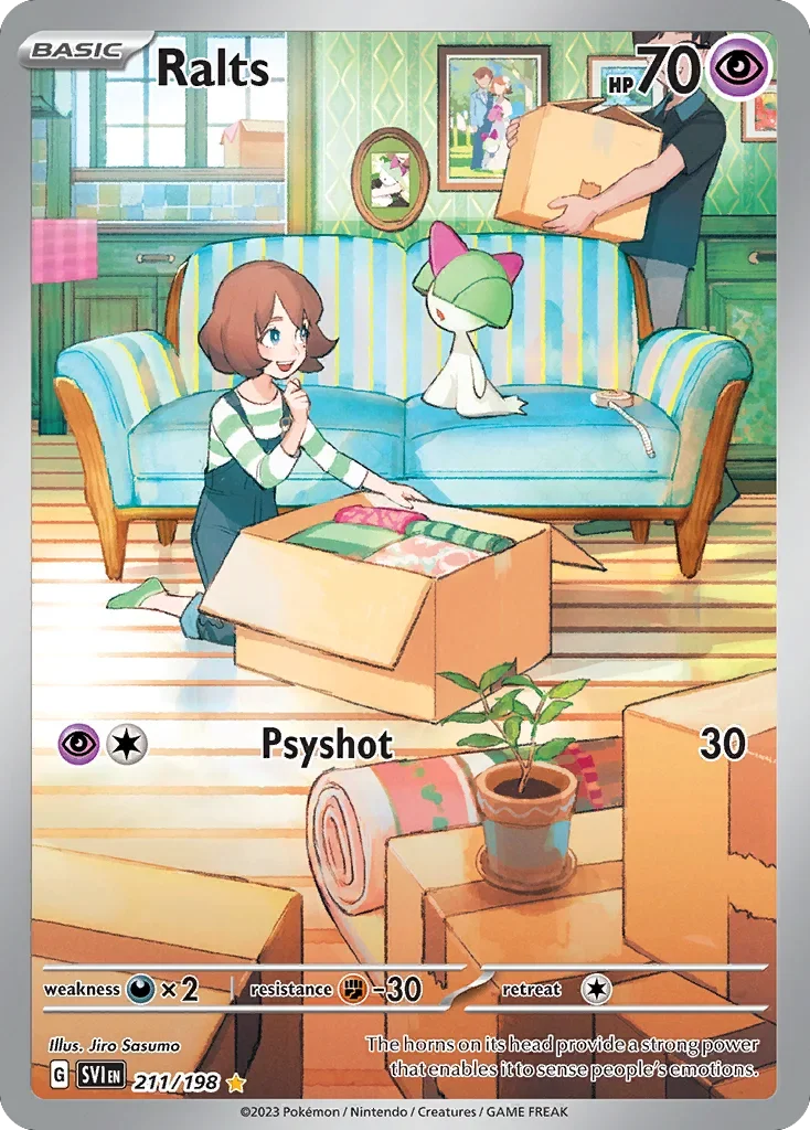 211/198 from Scarlet & Violet Illustration Rare Pokemon Card