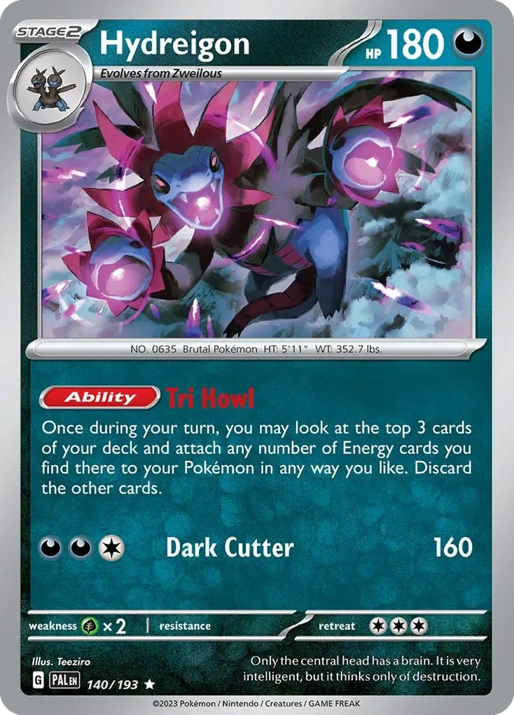 140/193 from Paldea Evolved Rare Pokemon Card