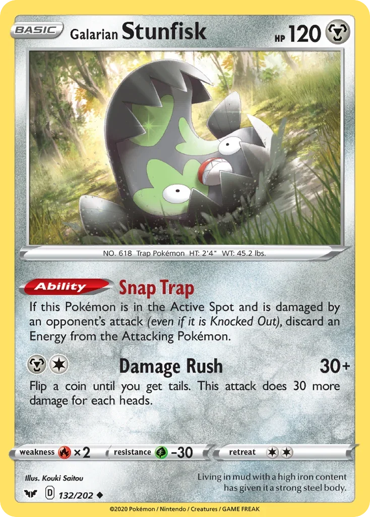 132/202 from Sword & Shield Uncommon Pokemon Card