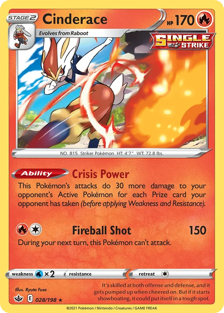 028/198 from Chilling Reign Holo Rare Pokemon Card