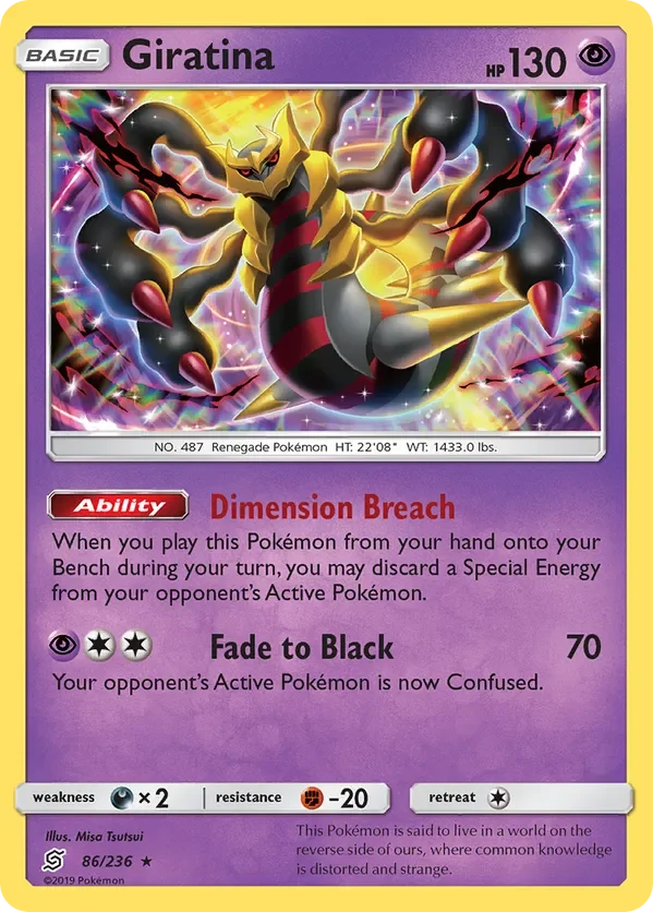 86/236 from Unified Minds Holo Rare Pokemon Card