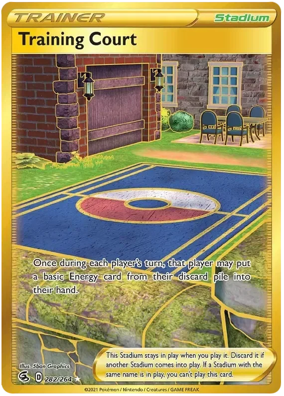 282/264 from Fusion Strike Gold Secret Rare Trainer Card