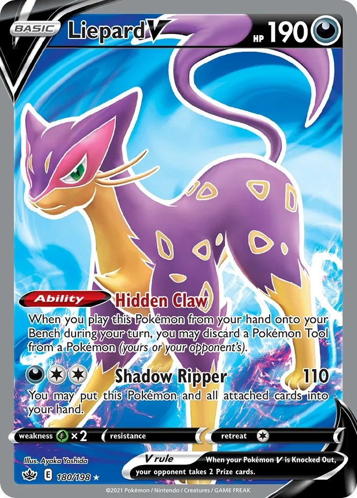 180/198 from Chilling Reign Full Art Pokemon Card