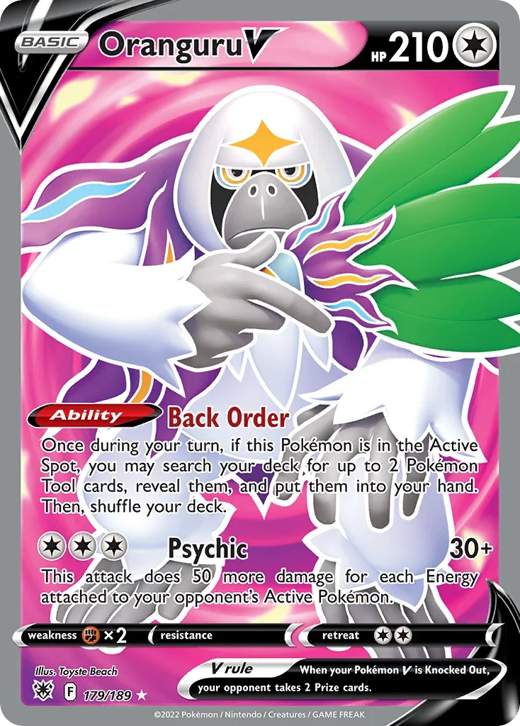 179/189 from Astral Radiance Full Art Pokemon Card