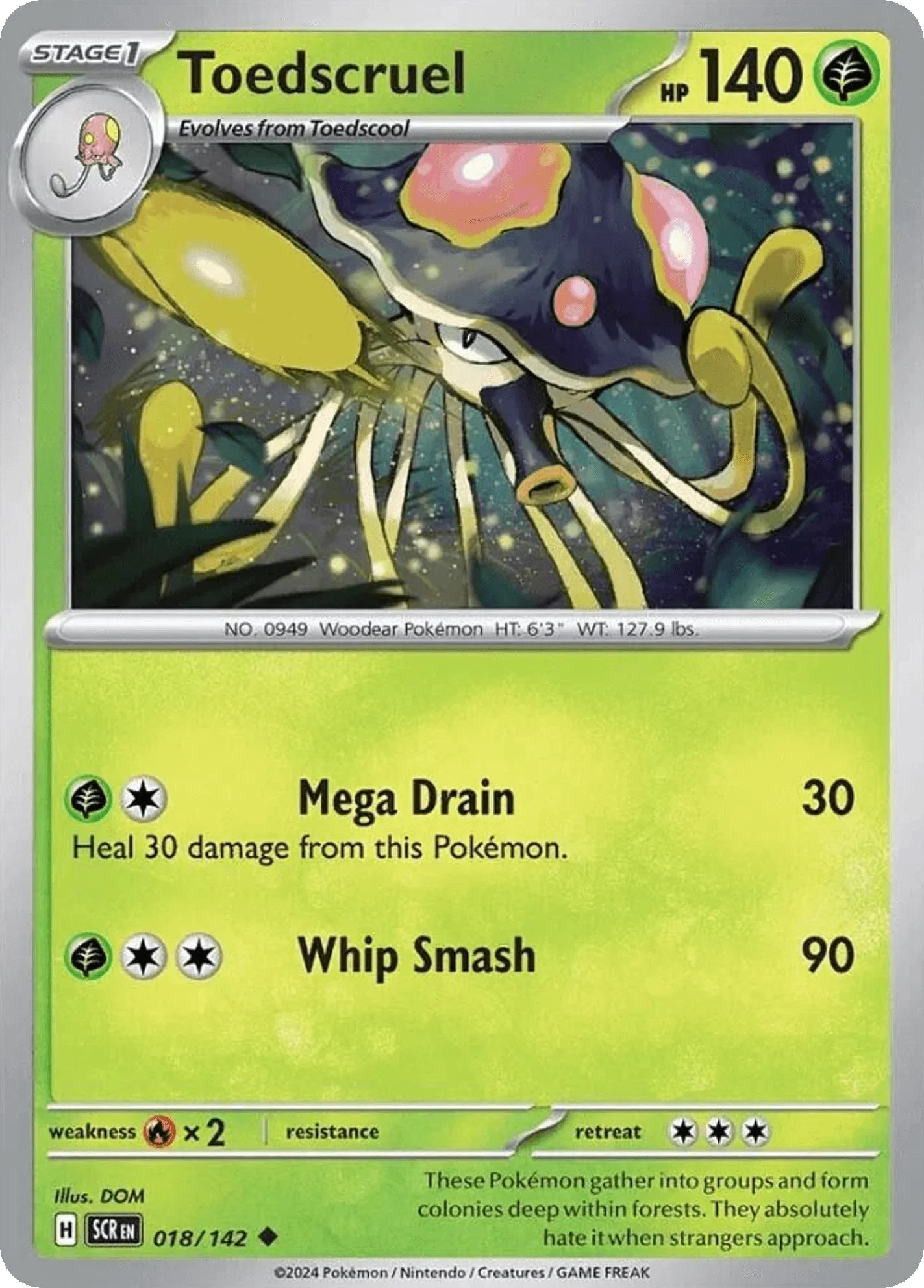 018/142 from Stellar Crown Card List Uncommon Pokemon Card