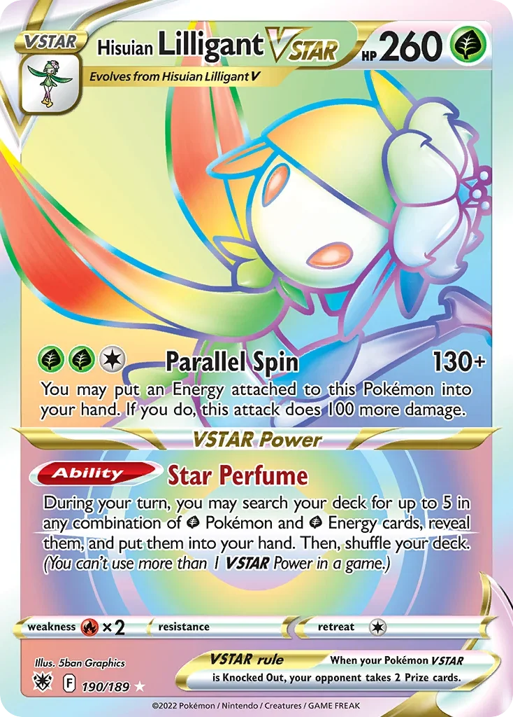 190/189 from Astral Radiance Rainbow Rare Pokemon Card