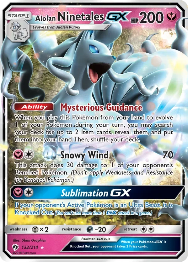 132/214 from Lost Thunder Ultra Rare Pokemon Card