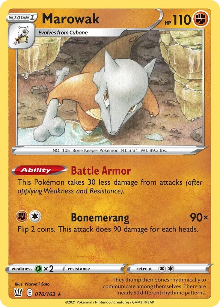 070/163 from Battle Styles Rare Pokemon Card