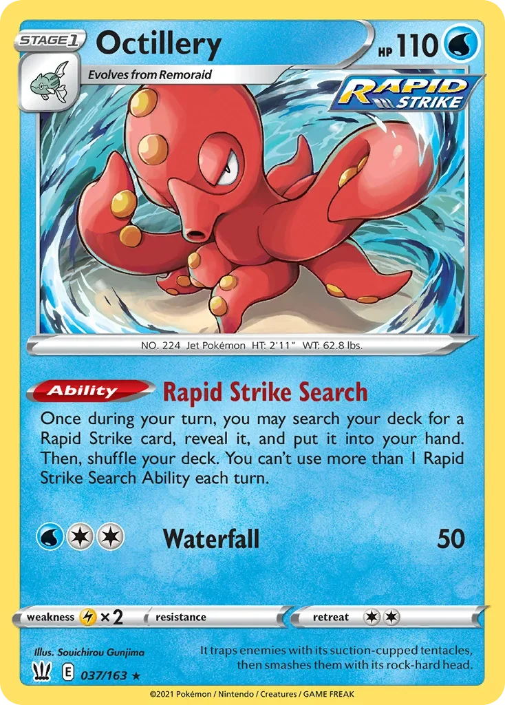 037/163 from Battle Styles Holo Rare Pokemon Card