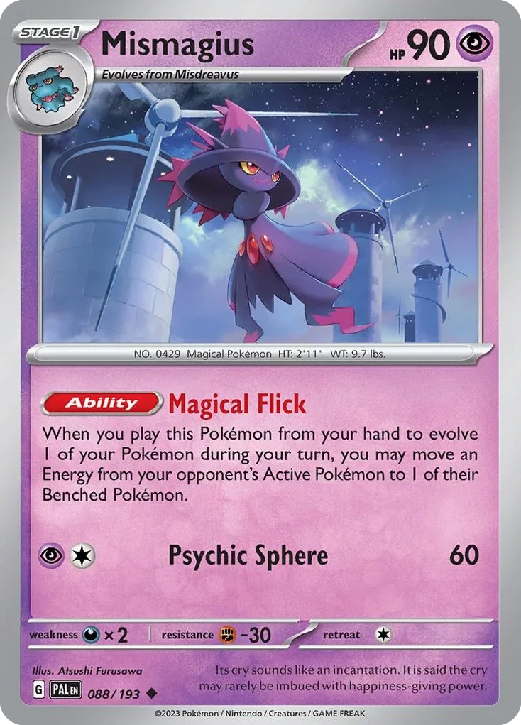 088/193 from Paldea Evolved Uncommon Pokemon Card