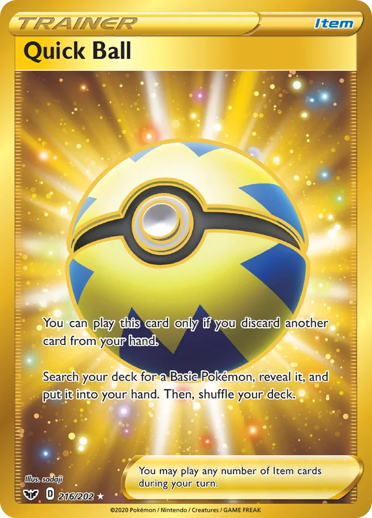 216/202 from Sword & Shield Gold Secret Rare Trainer Card