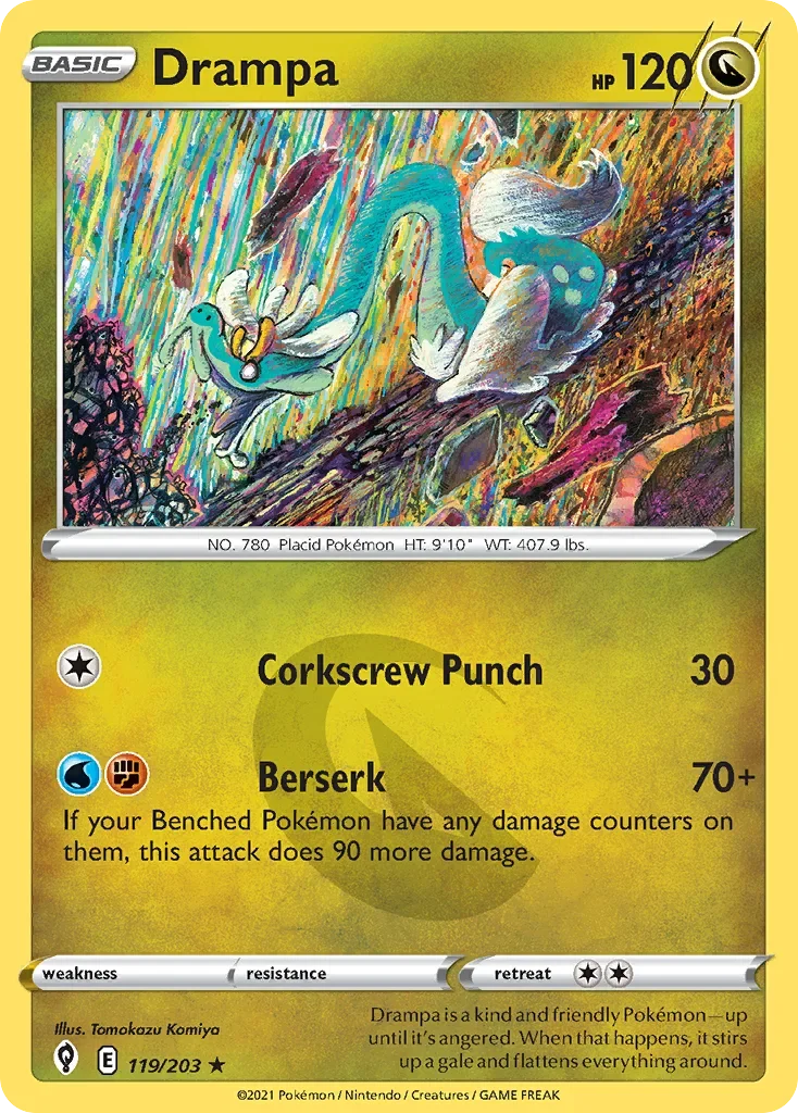 119/203 from Evolving Skies Rare Pokemon Card
