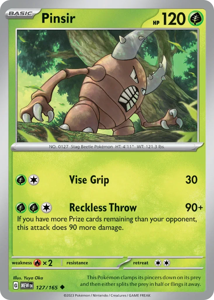 127/165 from 151 Uncommon Pokemon Card
