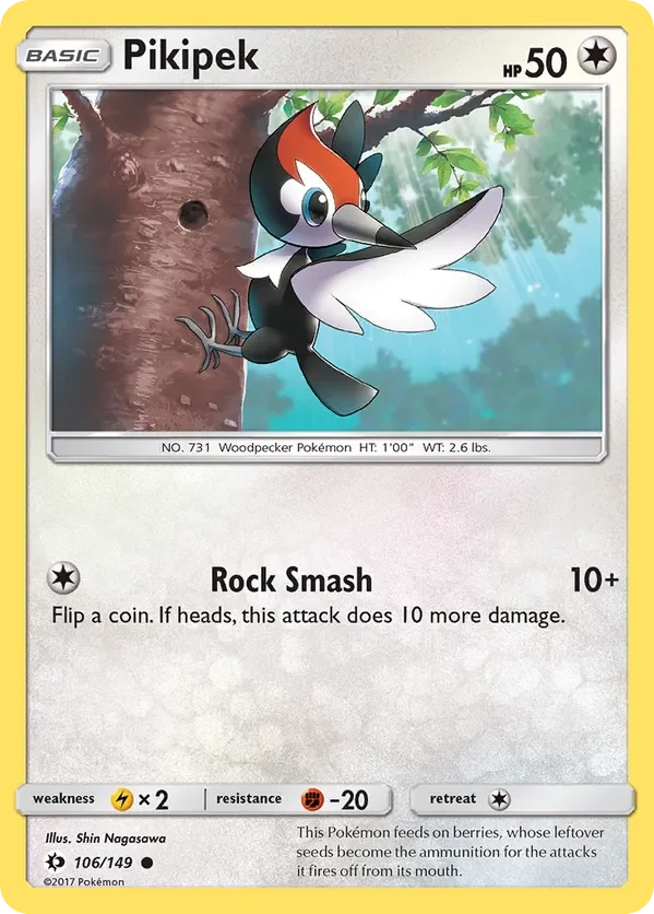 106/149 from Sun & Moon Base Common Pokemon Card