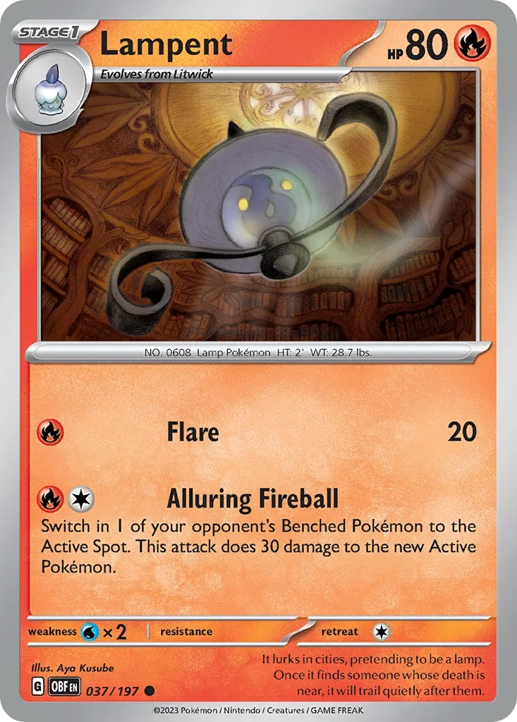 037/197 from Obsidian Flames Common Pokemon Card