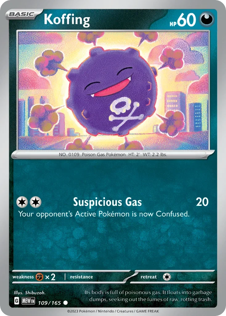 109/165 from 151 Common Pokemon Card