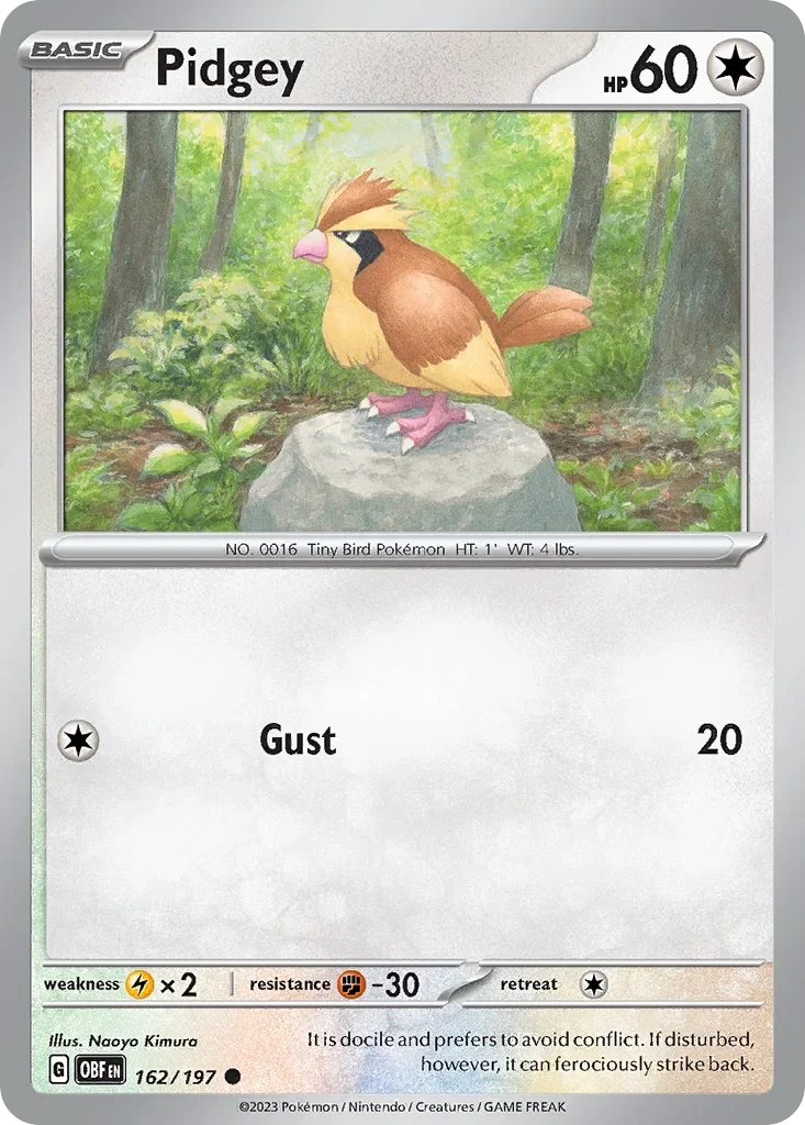162/197 from Obsidian Flames Common Pokemon Card