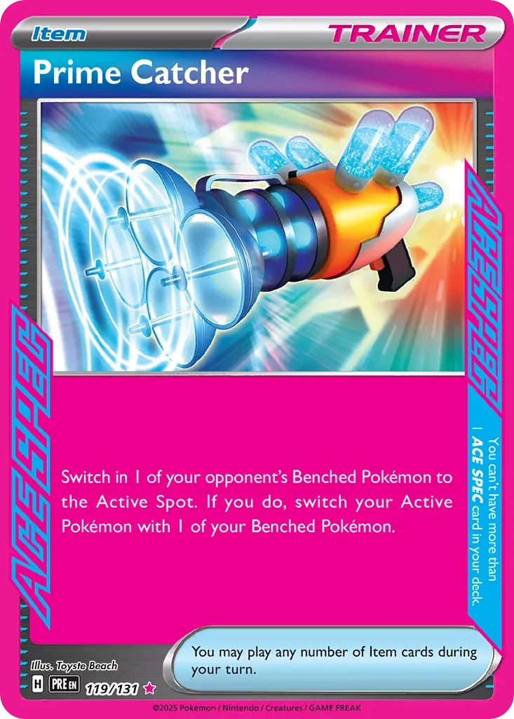 119/131 from Prismatic Evolutions Card List ACE SPEC Rare Pokemon Card