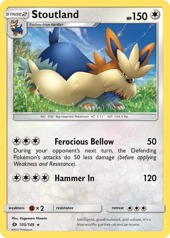105/149 from Sun & Moon Base Rare Pokemon Card