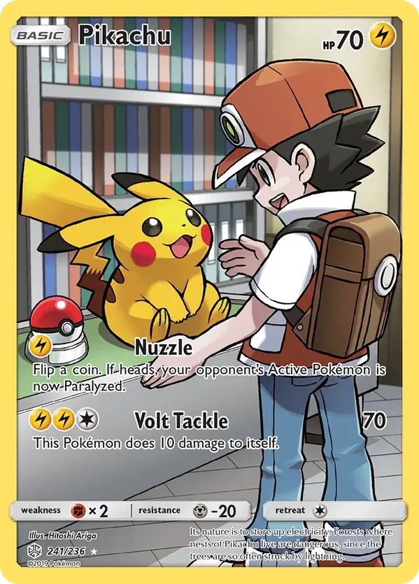 241/236 Pikachu Secret Character Rare Pokemon Card