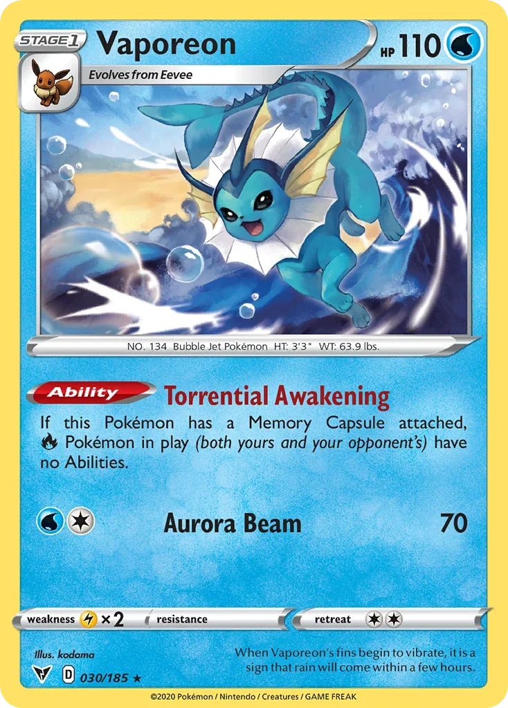 030/185 from Vivid Voltage Rare Pokemon Card