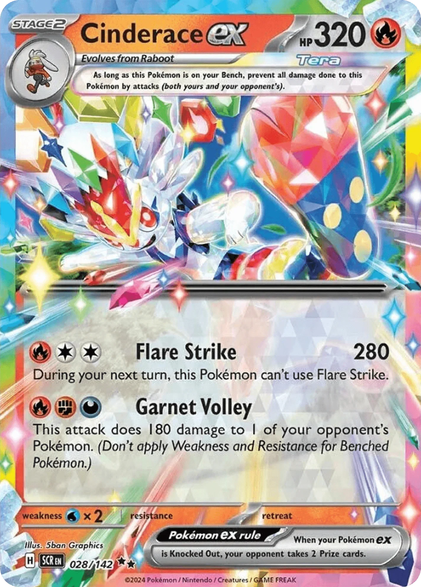 028/142 from Stellar Crown Card List Double Rare Pokemon Card