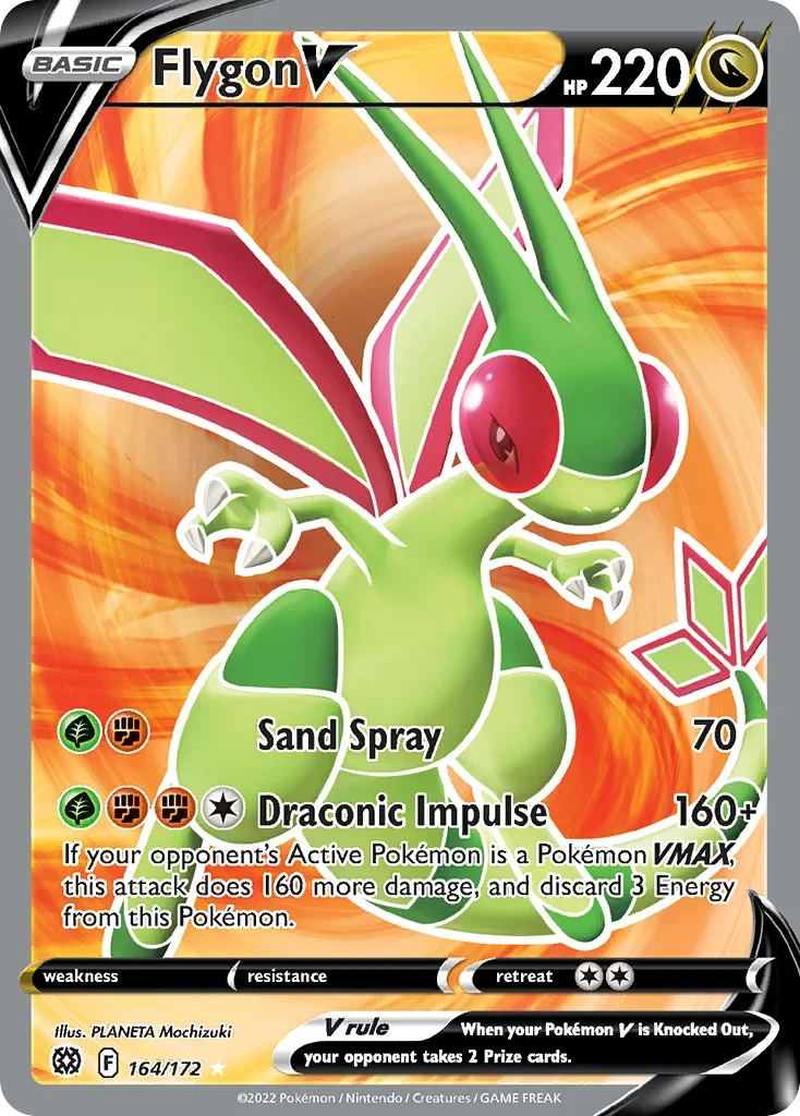 164/172 from Brilliant Stars Full Art Pokemon Card
