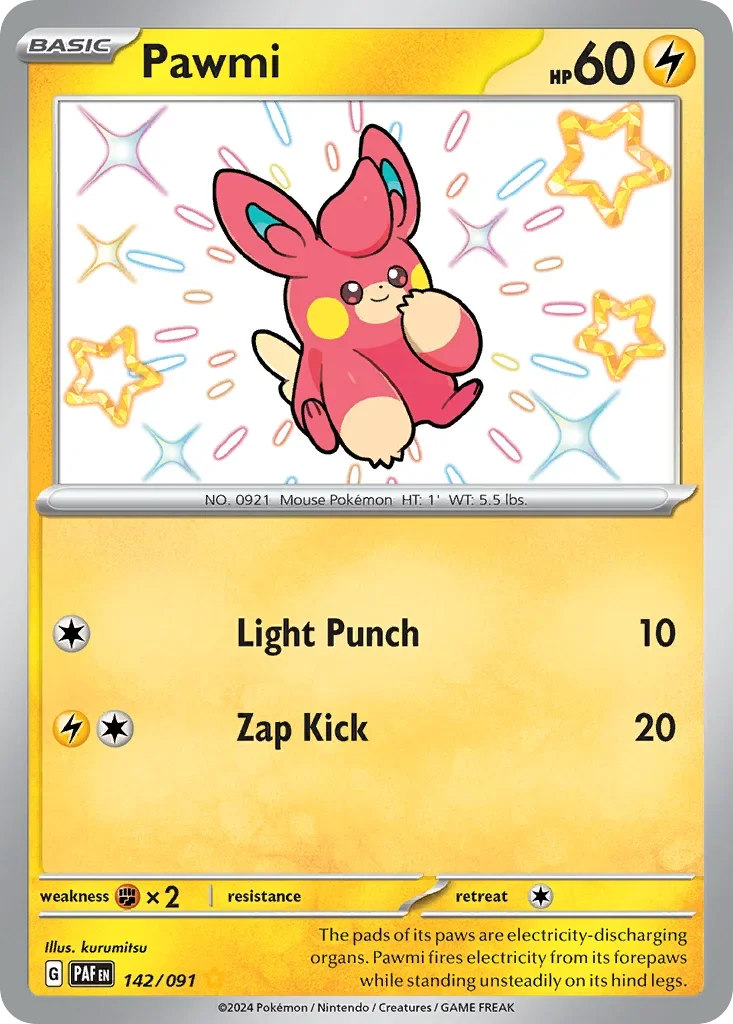 142/091 from Paldean Fates Shiny Rare Pokemon Card