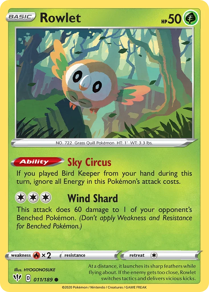 011/189 from Darkness Ablaze Common Pokemon Card