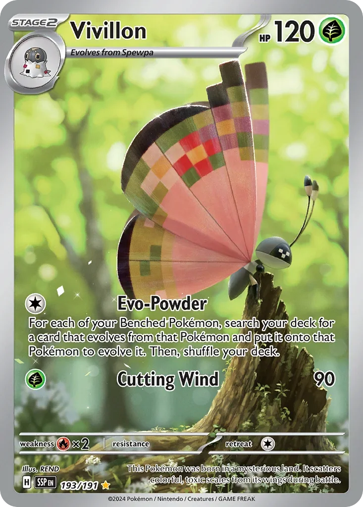 193/191 from Surging Sparks Card List Illustration Rare Pokemon Card