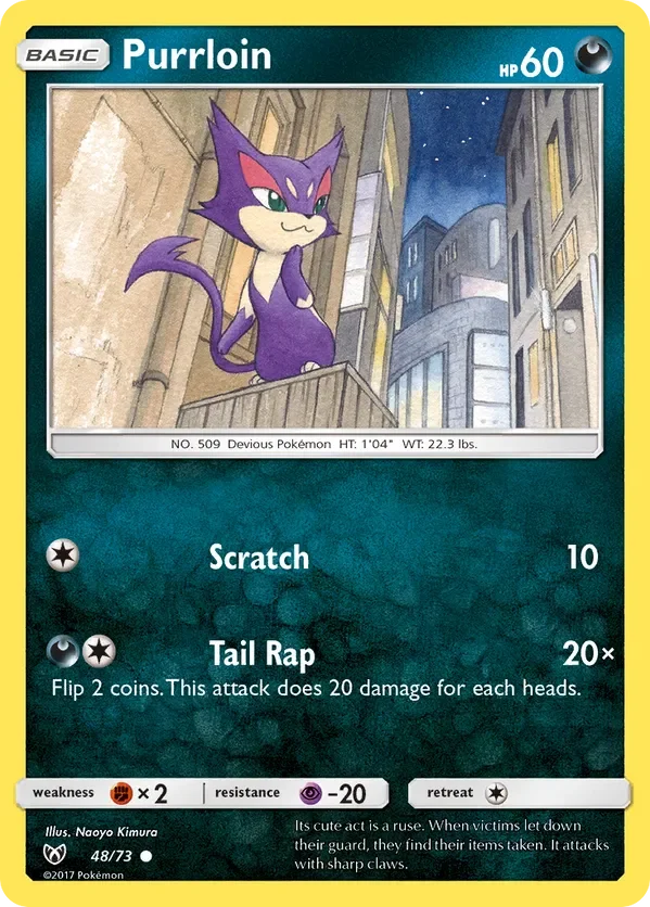 48/73 from Shining Legends Common Pokemon Card