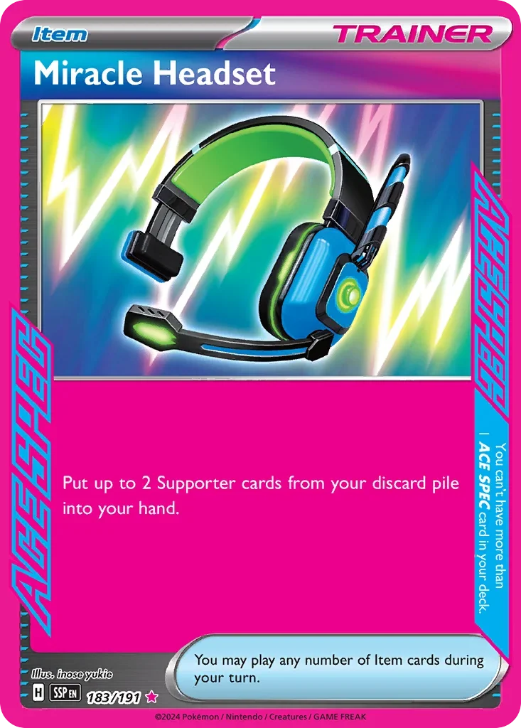 183/191 from Surging Sparks Card List ACE SPEC Rare Pokemon Card