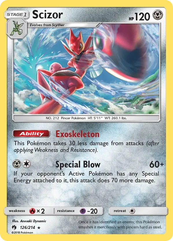 126/214 from Lost Thunder Holo Rare Pokemon Card