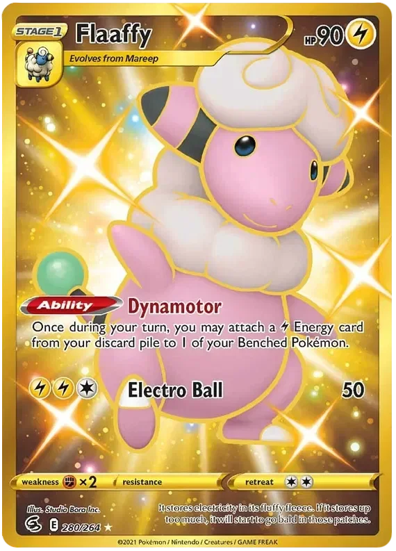 280/264 from Fusion Strike Gold Secret Rare Pokemon Card
