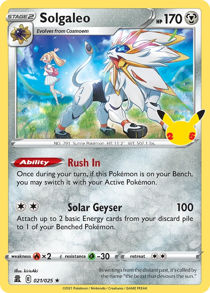 021/025 from Celebrations Holo Rare Pokemon Card