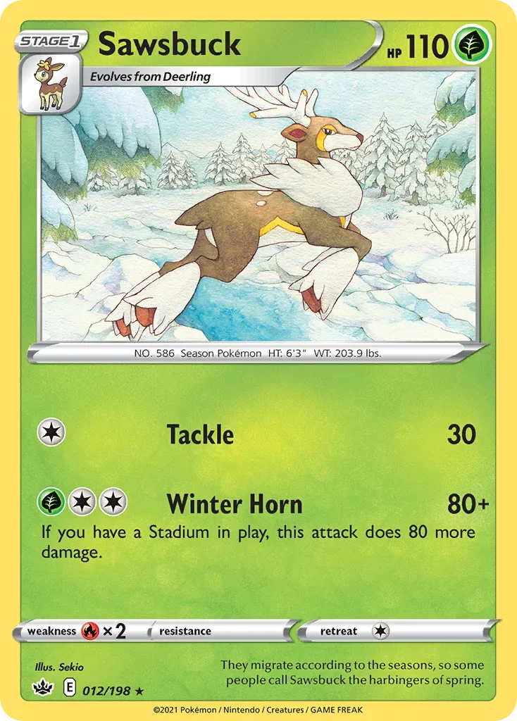 012/198 from Chilling Reign Rare Pokemon Card
