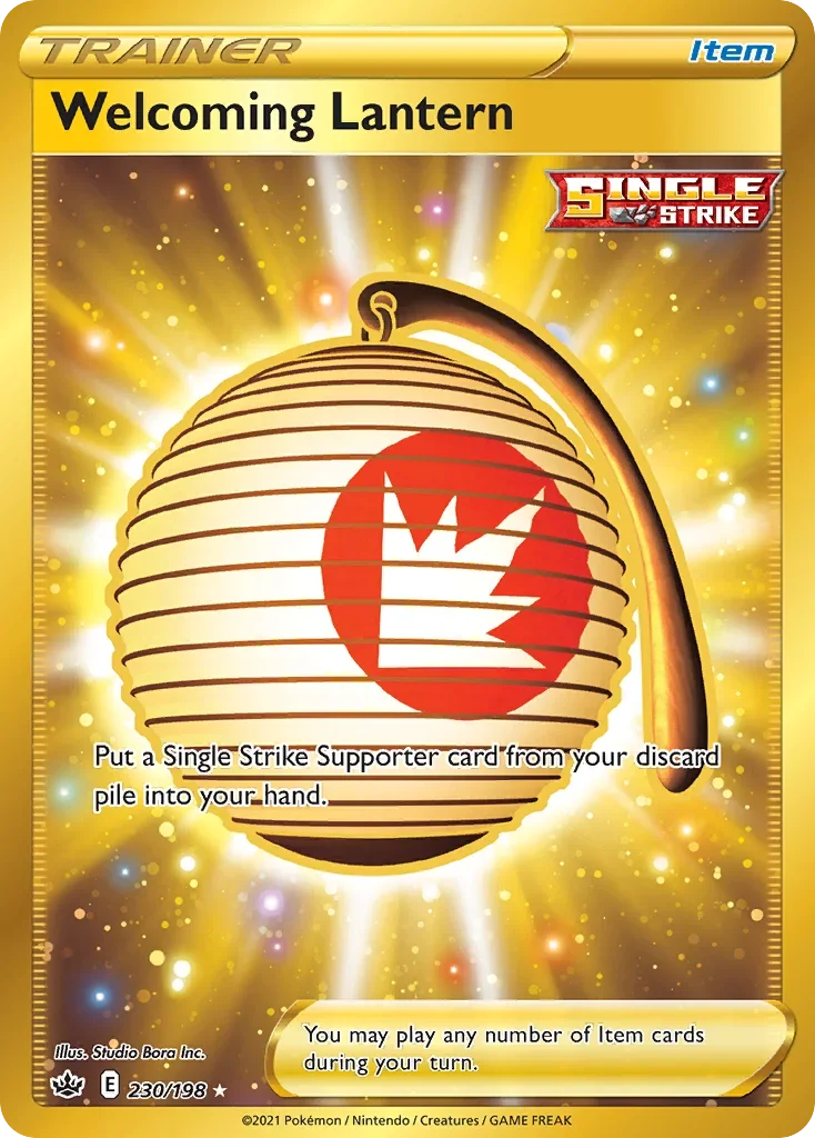 230/198 from Chilling Reign Gold Secret Rare Trainer Card